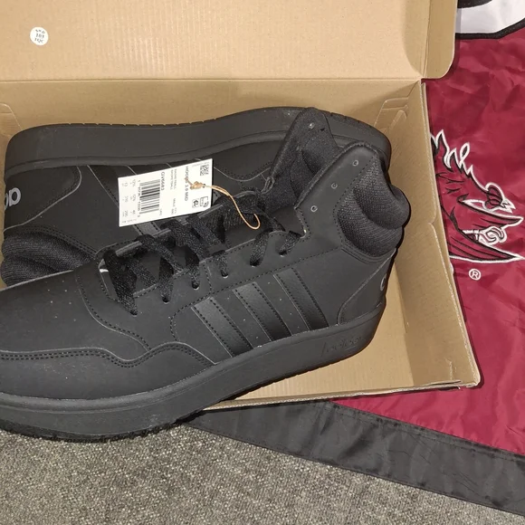 Adidas Men's High-Top Black Sneakers - Picture 2 of 4